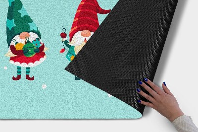 Paillasson extérieur Les elfes de noël