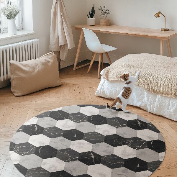 Tapis vinyle imitant les carreaux et la faïence 