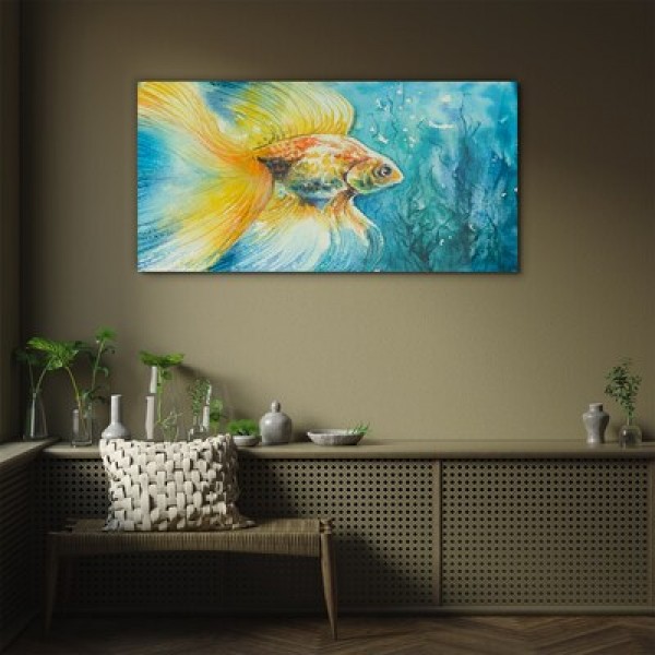 Images en verre avec poissons 
