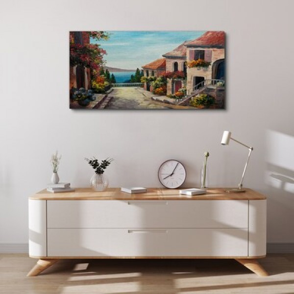 Tableaux sur toile avec villes 