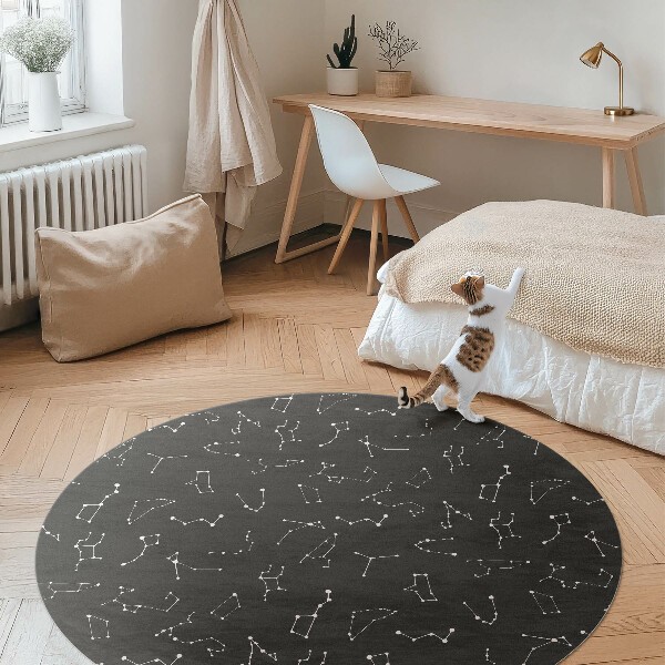 Tapis vinyle à motifs cosmiques 