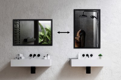 Comparaison montage vertical et horizontal du miroir
