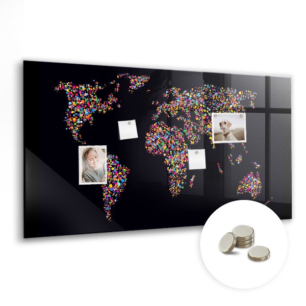 Tableaux magnétiques avec motifs de cartes
