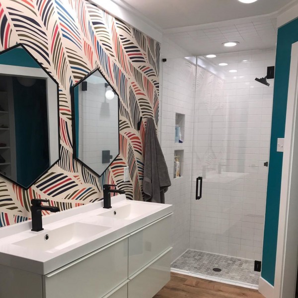Papiers peints pour salle de bain 