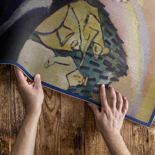 Tapis vinyle à motifs artistiques 