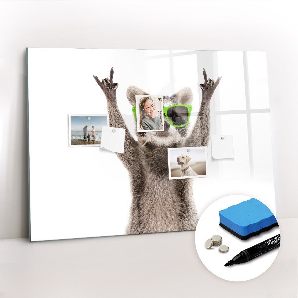 Tableaux magnétiques effaçables avec motifs d'animaux 