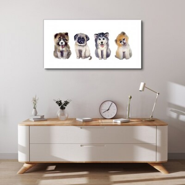 Tableaux en toile avec des chiens 