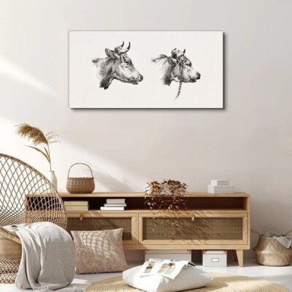 Tableaux en toile avec des vaches 