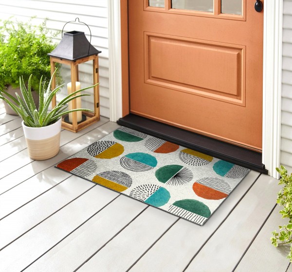 Tapis d’entrée extérieurs abstraits 