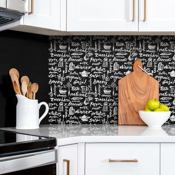 Panneaux muraux en PVC avec motifs de inscriptions 