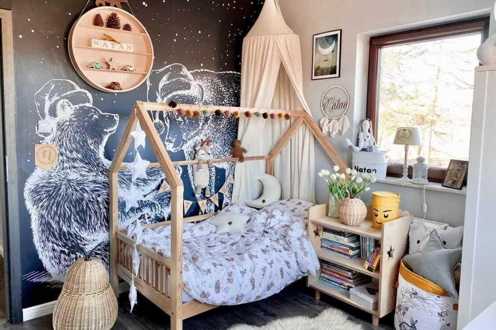 papier peint pour un mur pour une chambre de garçon