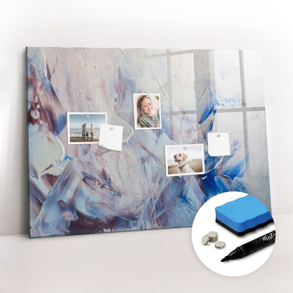 Tableaux magnétiques effaçables avec motifs d'abstraction 