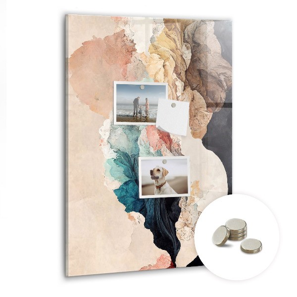 Tableaux magnétiques avec motifs d’abstraction 