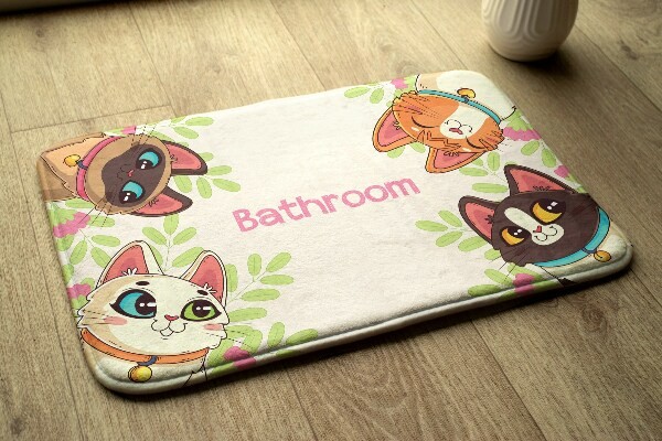 Tapis de bain motifs animaliers 