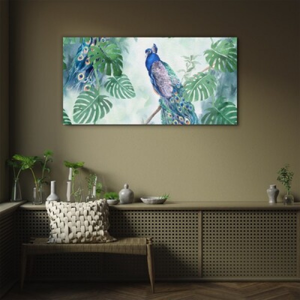 Images en verre avec oiseaux 