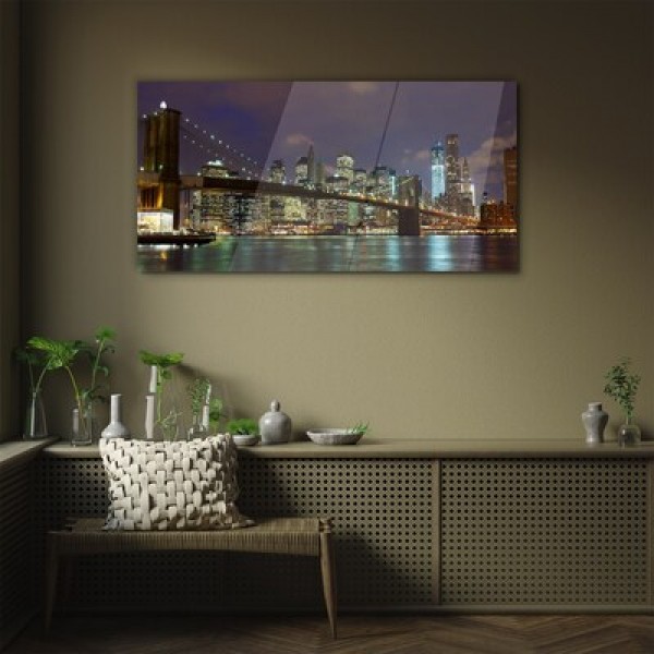 Tableaux en verre - villes 