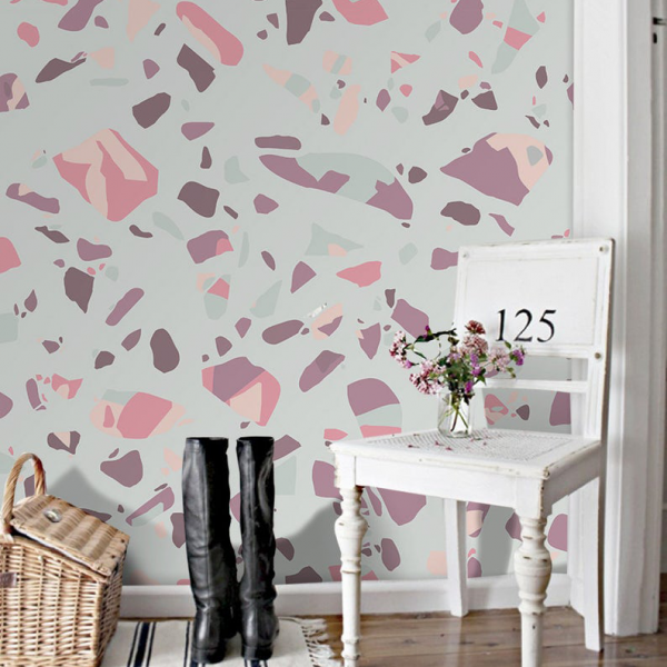 Papiers peints terrazzo 