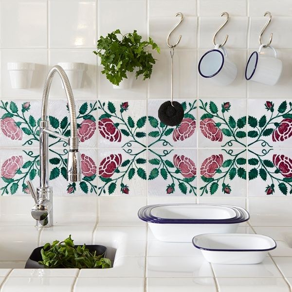 Stickers carrelage – Fleurs