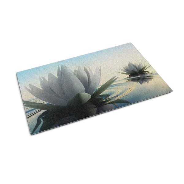 Tapis d’entrée extérieurs à motifs fleurs et plantes 