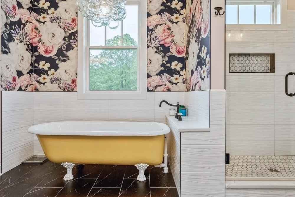 papier peint de salle de bain