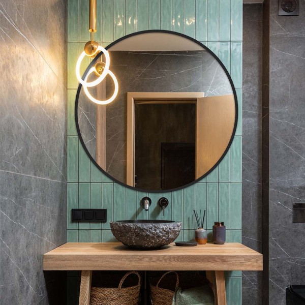 Miroirs à cadre noir 