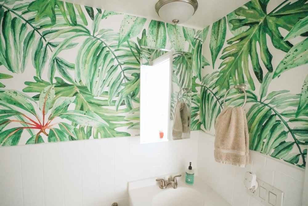 papier peint de salle de bain